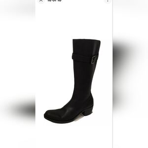 Cole Haan  Riding Black Leather  Knee Boots